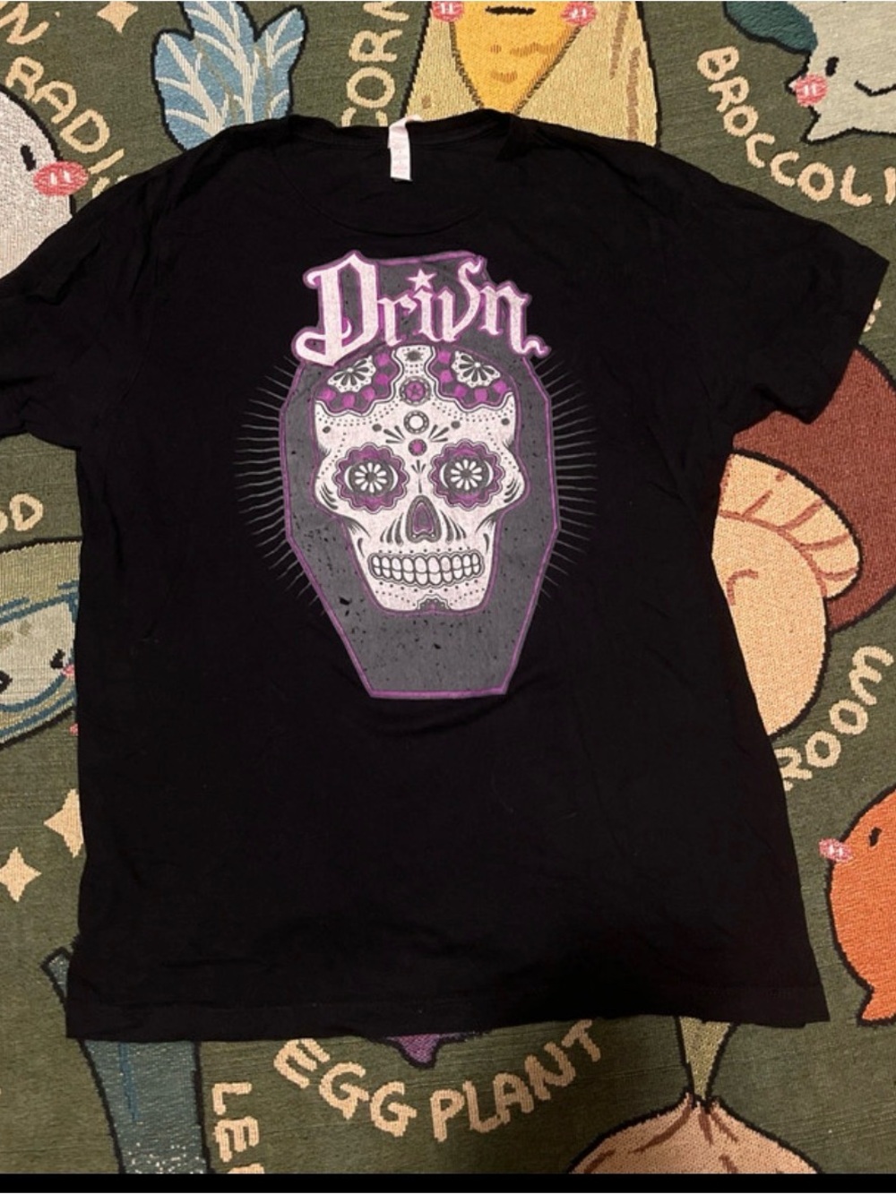 Bella Canvas Black T-Shirt with White Tag Detail